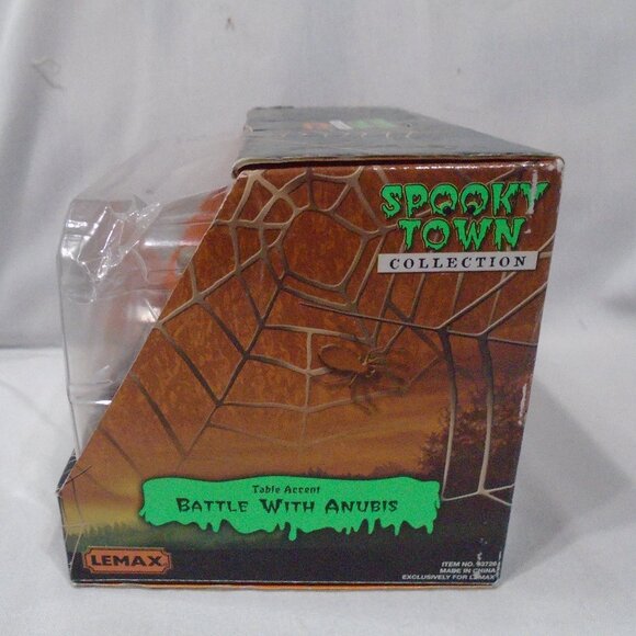 Spooky Town Collection LEMAX Battle of Anubis Halloween Collectible Table Accent - Picture 3 of 5